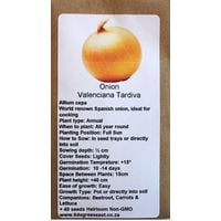 6 Degrees East Heirloom Veg Seeds - Onion - Valenciana Tardiva